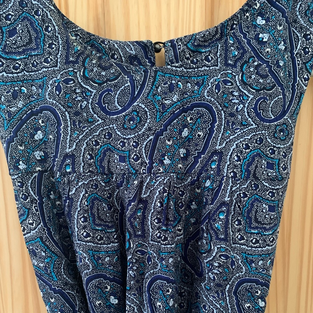 Gap Blue Paisley Dress SM - gently used